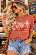 God Is Faithful In Every Season Tee - SKC Boutique