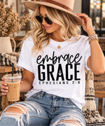 Embrace Grace Tee – Black Design - SKC & Co.
