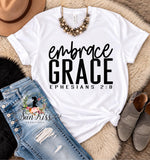 Embrace Grace Tee – Black Design - SKC & Co.