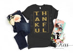 Thankful Gold Tee - Fall Tee - SKC Boutique