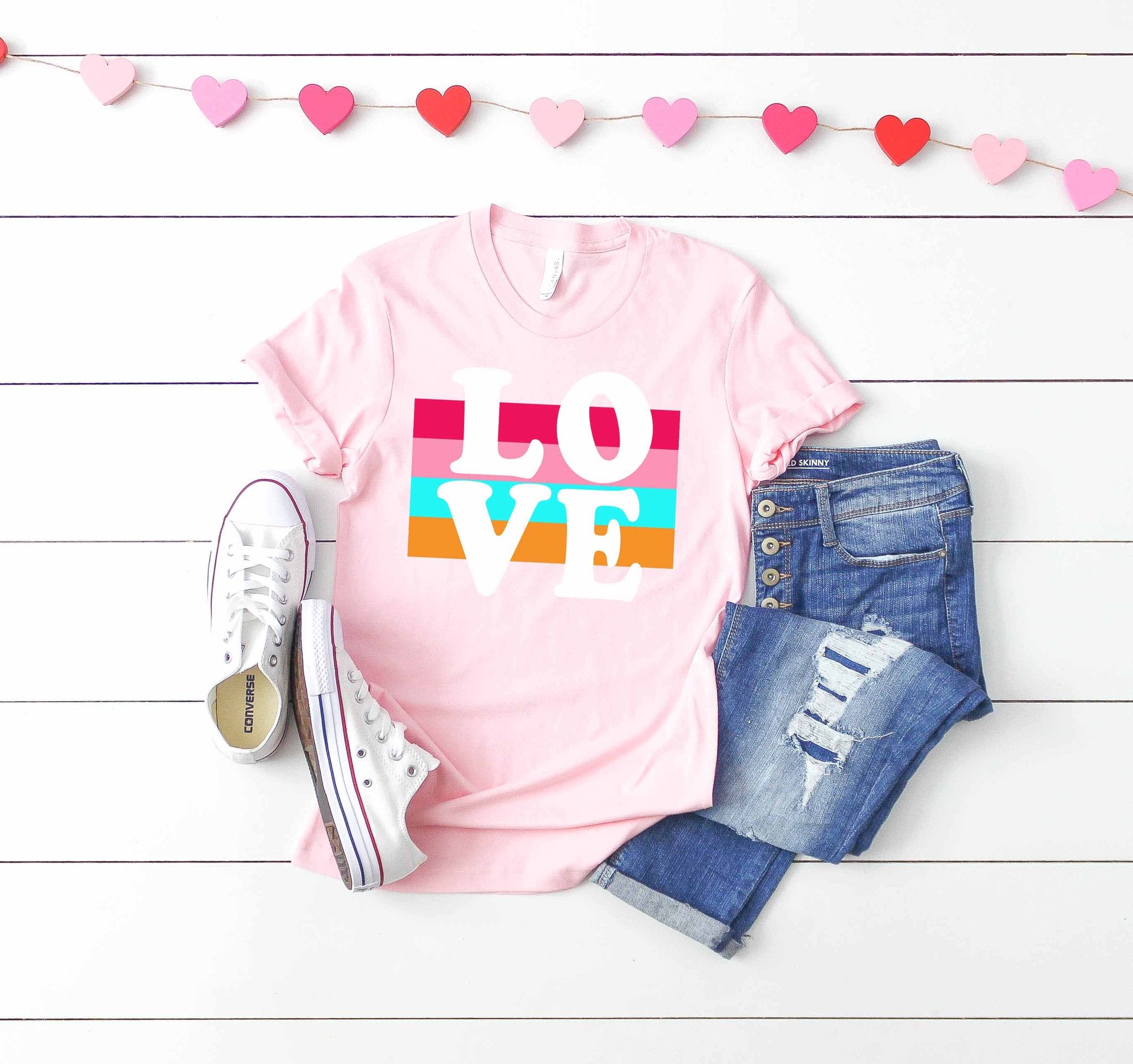 Love Retro Stripes Tee - SKC Boutique