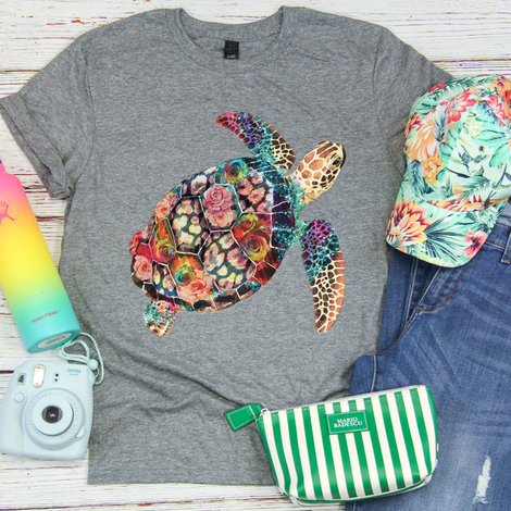 Multicolor Sea Turtle Tee - SKC Boutique